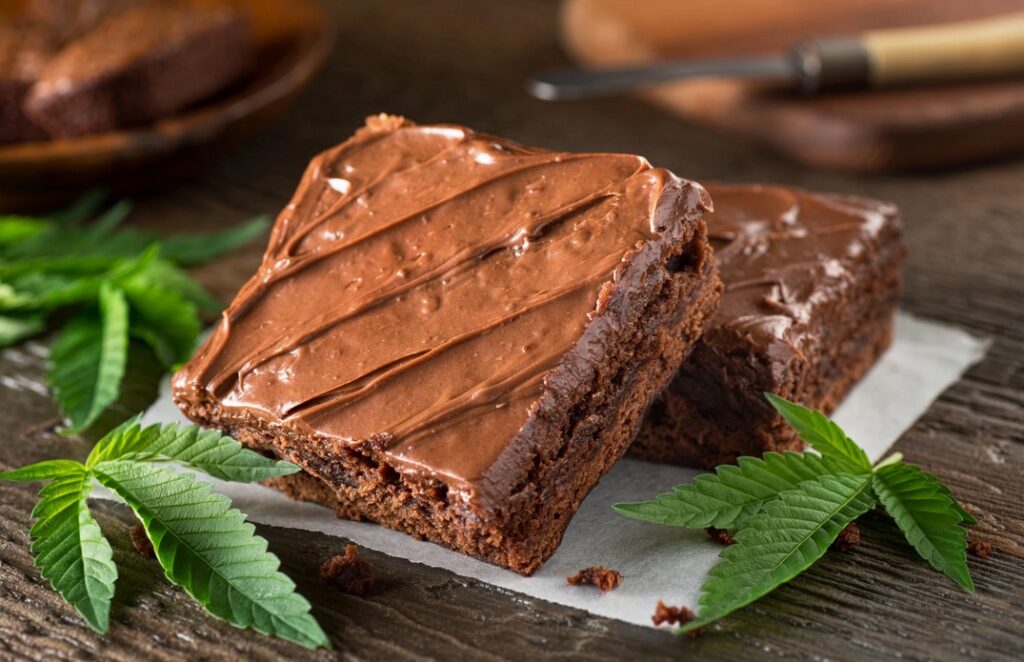 Vegan edible brownies
