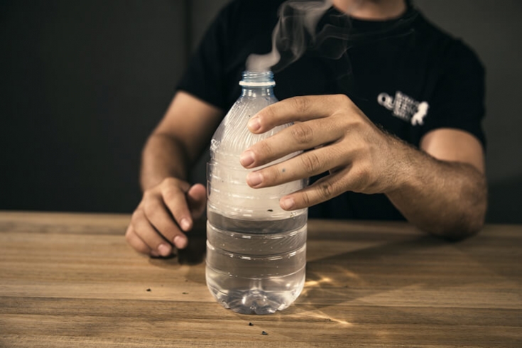 water bottle bong